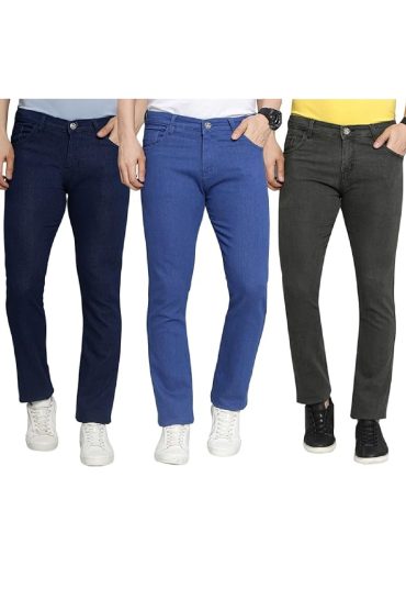 Jeans Full Pant For Men – 3 Pcs Combo