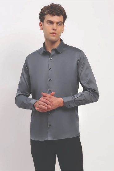 Silk Shirt Grey – 1 Pc