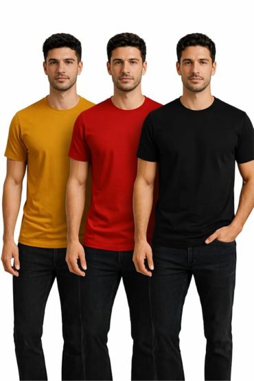 T-Shirts for Men – 3 Pcs Combo