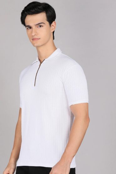 Zip T Shirt Checked – 1 Pc