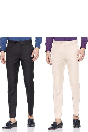 Multi Color Cotton Full Pant For Men – 4 Pcs Combo